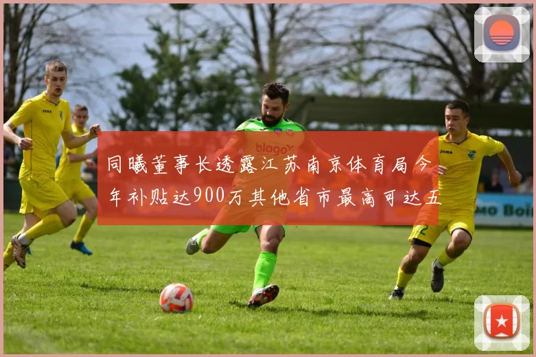 同曦董事长透露江苏南京体育局今年补贴达900万其他省市最高可达五千万